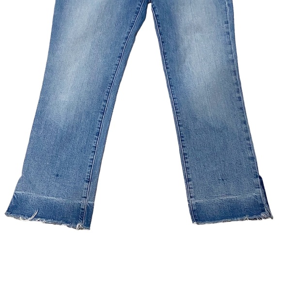 Frame Denim Le High Straight Raw Edge Side Slit in Imogen Dip Size 31 LHSTRAS204 - Picture 6 of 11